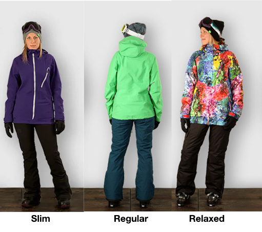 womens snowboard outerwear fits