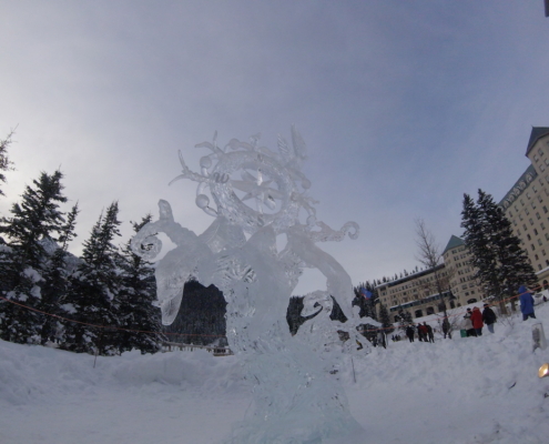 lake louise ice sculpture