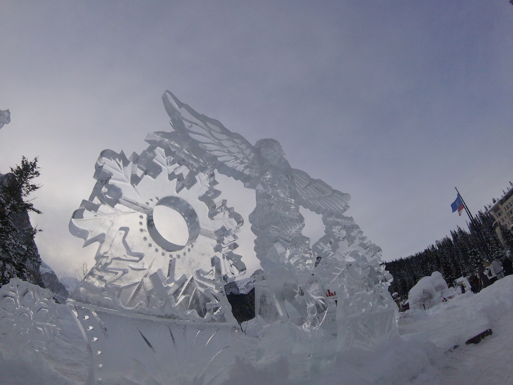 lake louise ice sculpture